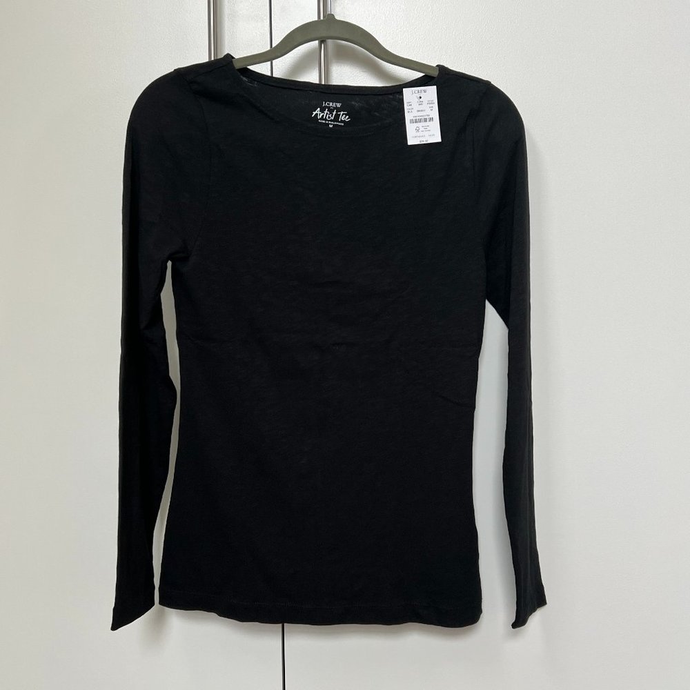 J Crew Black Long Sleeve Shirt